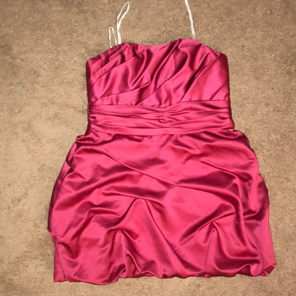 David’s Bridal: Strapless Short Pick Up Dress